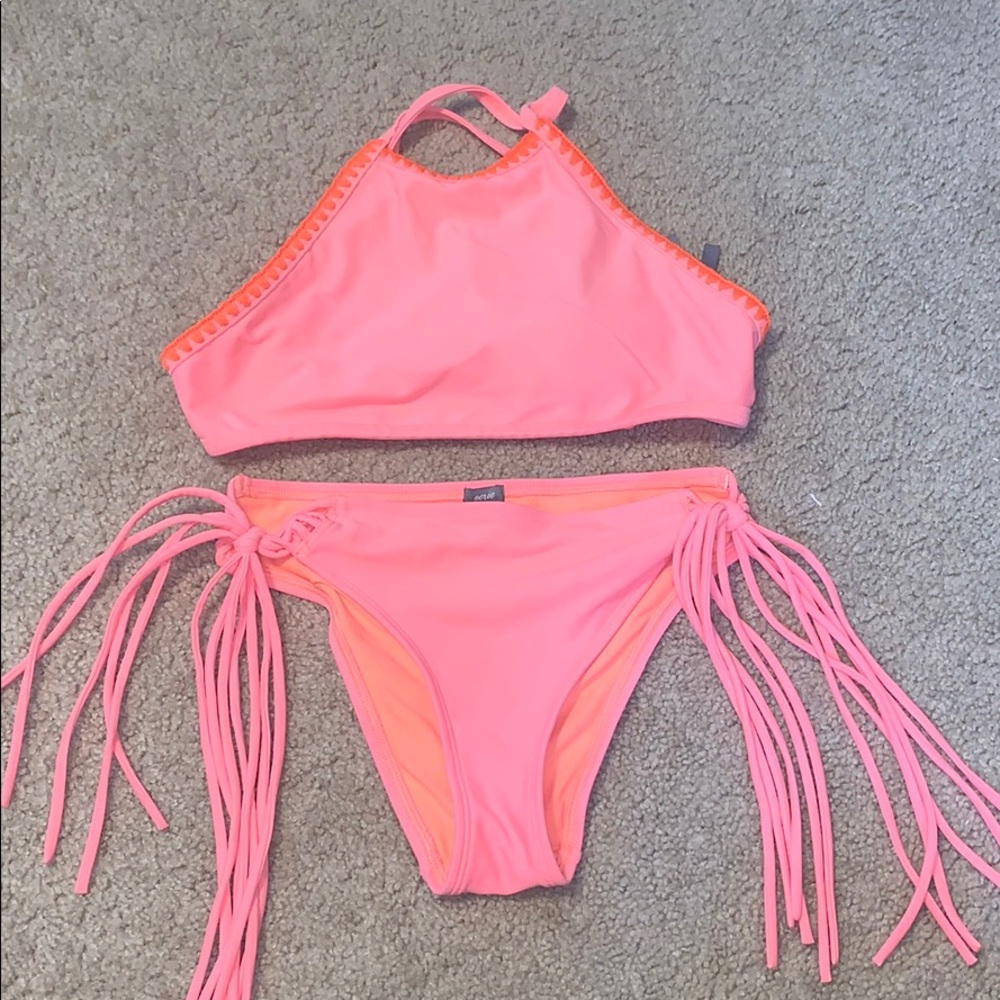 Aerie High Neck Bikini Set